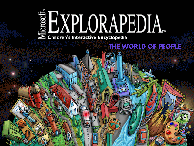 Microsoft Explorapedia: The World of People Title Screen (1995)